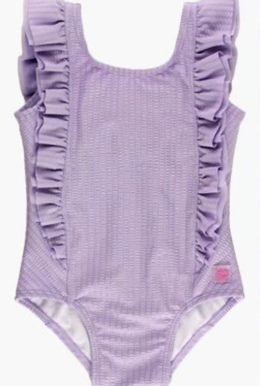 RUFFLE BUTTS Lavender Seeesucker One Piece Swimsuit 18-24 MONTHS